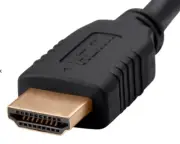High Speed 4K@60Hz HDMI Cable, 1.5 ft Black with Ferrite Cores