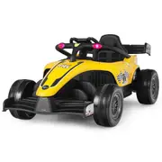 Babyjoy 12V Kids Ride On Car w/Remote Control Spring Suspension On Motorized Vehicle Toy For 3-7 Years Old Yellow
