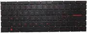 Laptop Backlit Keyboard Red Words for MSI GF63 Thin-8S 8SC 8RCS MS-16R1 MS-16R3 Nordic NE Black without Frame New