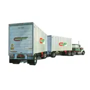 AMT Double Header Tandem Van Trailers 1/25 Scale Model Trailer Kit