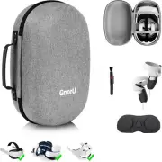 New GnorU Hard Carrying Case Compatible Oculus Quest 2, Grey for VR Storage
