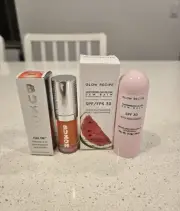 Brand new set – never opened. Includes:Glow Recipe Watermelon Glow Dew Balm SPF