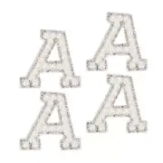 10Pcs Iron on Letters Patches, 4.5cm Self Adhesive Letter Patches for Caps