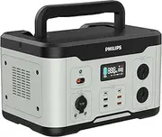 Philips 1000W Portable Mobile Power Supply/Station Outdoor Generator Grey Multiple charger | Reliable Power Station| Reliable Battery| | Safety Protection| Camping,Fishing, Holiday and Vacation.