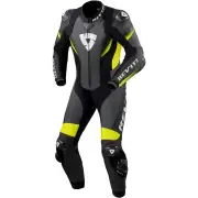 REV’IT! Control Black Neon Yellow One Piece Motorcycle Suit