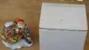 Christmas Snow Globe Motorbike Sidecar Moose