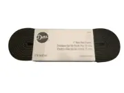 Dritz 5 Yards 1" Non-Roll Black Woven Elastic