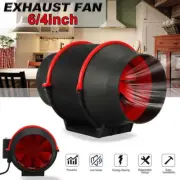 4/6/ Inch Silent Extractor Duct Fan for Hydroponic Inline Exhaust Vent Industria