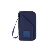 M SQUARE Anti-Theft RFID Blocking Passport Holder �C Secure Travel Wallet for Cards and Documents Blue