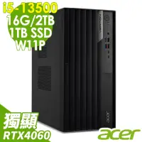 在飛比找momo購物網優惠-【Acer 宏碁】i5 RTX4060 十四核商用電腦(VM