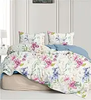 Blooming Quilt Doona Duvet Cover Set Single Double Queen King Size Available to Choose Single, 1 Pillow Case