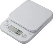 Tanita KF-200 WH Cooking Scale, 0.4 oz (1 g) Unit, Up to 4.4 lbs (2 kg), White, Kitchen Scale, Cooking, Digital