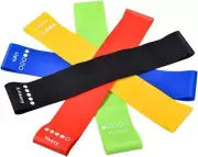 Set of 5 Exercise Bands Resistance Bands for Men Women Exercise Loop Bands