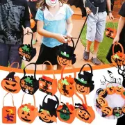 Halloween Trick Or Treat Tote Bag Reusable For Candy Gifts Grocery Shopping