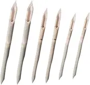 SEIWEI 6Pcs, Vintage Handcrafted Bamboo Reed Qalam Pens, Calligraphy Dip Pen for Writing, Drawing, Painting, Manga Calligraphy Supplies