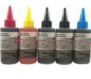 5x100ML Compatible Refill INK Bottles For HP 564 XL HP 564XL Cartridge CISS