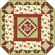 Mistletoe Tree Skirt/Tabl QUILT KIT By WillowBerry Lane Green