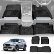 3D Floor Mats for Nissan X-trail Xtrail T33 e-POWER 2022-Onwards Heavy Duty All Weather Car Mats Carpet Liner Set