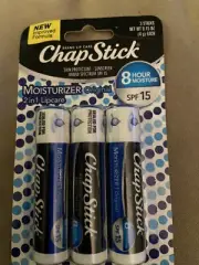 Chapstick Lip Moisturizer 3 Pack - 8 Hour Moisture Protection