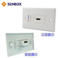 在飛比找PChome24h購物優惠-SUNBOX HDMI 面板插座 (WP-1H)