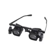 Head Mount Magnifying Glass 2 4 6 10 22X Eye Loupes with LED Light