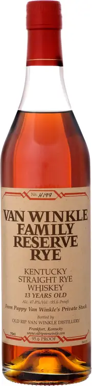 Van Winkle Family Reserve 13 Year Rye Whiskey 750ml
