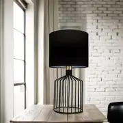 Ashley Cage Table Lamp Medium in Black