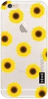 Animal Print Marble Gel TPU Silicone Case Cover for Apple iPhone 5 5S SE 6 6S (for iPhone 6s, Sun Flower)