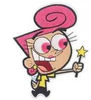 Wanda Cartoon Character Embroidered 4.5" Tall Iron on Patch