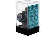 D7-Die Set Dice Gemini Polyhedral Purple-Teal/Gold (7 Dice in Display)