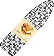 BNDX Ironing Board Cover, 15" x 54" Standard Size Thick Padding with 2" Elastic, Stain Resistant & Durable Scorch, 2 Click Buckles for Smooth Iron and Easy Installation