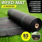 Weed Mat 85 GSM Weedmat Garden Cover Matting Control Black 0.9/1.8m - 200m