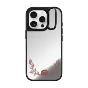 iPhone 16 Pro Mirror Ring Stand Case MagSafe Compatible FLORAL