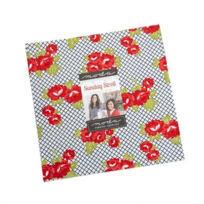 SUNDAY STROLL By Bonnie and Camille for Moda | 10 Inch Layer Cake Fabric