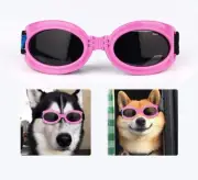 Dog Goggles,Sunglasses . Adjustable Head and Chin Straps, Waterproof Foldable .