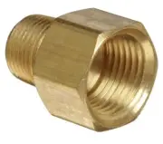 2ea Anderson Metals 56120-0806 Brass Pipe Fitting Adapter, 3/8" Male Pipe x 1/2"
