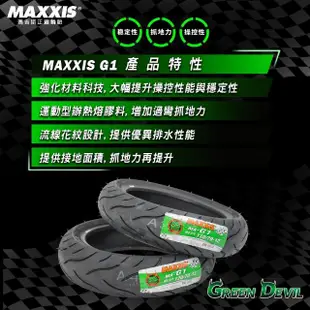 【MAXXIS 瑪吉斯】MA-G1 速克達專用 綠魔胎-12吋(120-70-12 51L 路王三代)