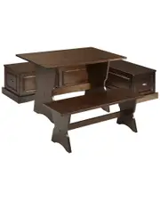 Linon Nooks Corner Nook, Table & Bench