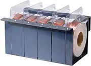POWERTEC 4RA2101 Metal Boxed Abrasive Sanding Rolls for Automotive/Woodworking | Sandpaper Dispenser Box with 5 Rolls for Sanding – Includes Assorted Grits 150/240/ 320/400/ 600