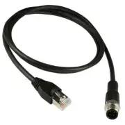 ASI-M12-RJ45-11103 Cable Assembly M12 Connector to RJ45 Male Connector 3 Meter
