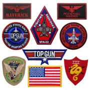 Top Gun Fighter School US Navy Embroidered Hook & Loop Tactical Morale Patch
