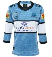Cronulla Sharks Heritage Jersey Ladies Sizes 8 NRL Dynasty Womens New With Tags