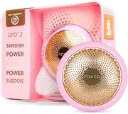 FOREO UFO 2 Supercharged Face Mask - Warming - Face Moisturizer - Dark Spot & Acne Scar Treatment for Face - Anti Aging – Nourishing - Pearl Pink