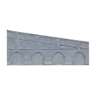 MID STEPPED ARCHED RETAINING WALLS X2 ENGINEERS BLUE BRICK