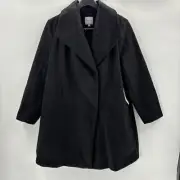 NWT Cyrus Women’s Plus Faux Brushed Pea Coat Black Size 1X