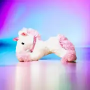 Unicorn Lying Plush Toy Stuffed Animal White Plushies Horse Gifts Girls 14"