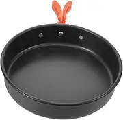 BRIGHTFUFU Portable Nonstick Camping Frying Pan Aluminum Alloy Outdoor Cookware Pan for Hiking Picnic Camp Cooking Set