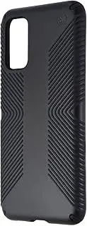 Speck Black Samsung Galaxy S20 Case - Drop Protection, Extra Grip, Scratch Resistant & Shock-Absorbent Case for Galaxy S20 - Slim Design Grip Protection Black Case - Grip Case - Presidio