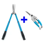 2PC Telescopic Garden Hedge Pruning Shears and Branch Pruner Set