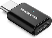 MaedHawk Bypass Motorcycle CarPlay Bluetooth Headset Adapter with Passthrough USB-C Charging Port